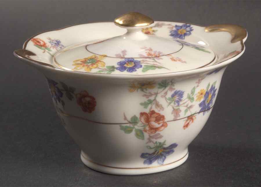 Normandies Garden Sugar Bowl & Lid by Haviland-1