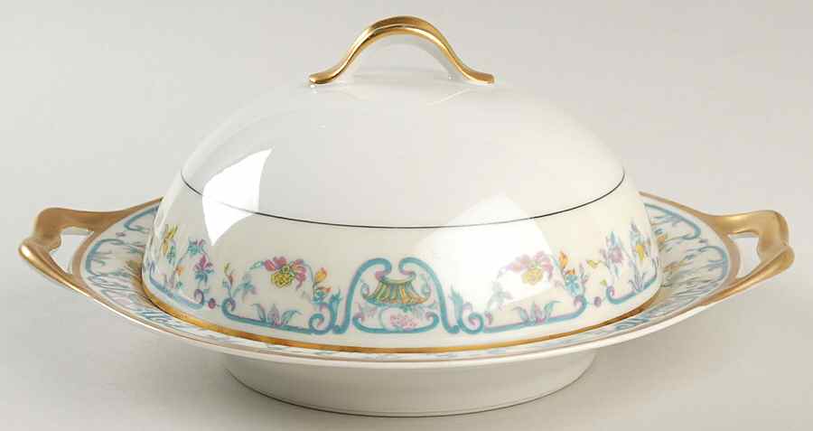 Noinville Round Covered Butter by Haviland-1