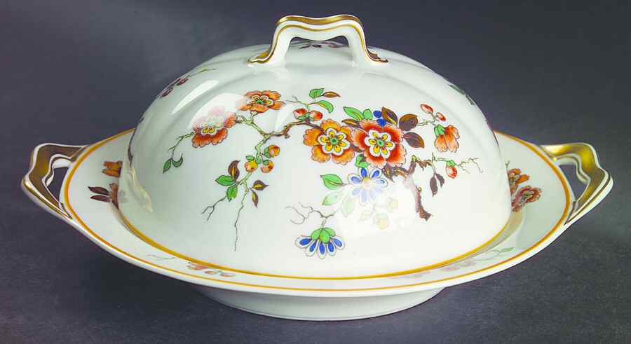 Normandy Round Covered Butter by Haviland-1