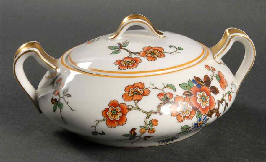 Normandy Sugar Bowl & Lid by Haviland-1