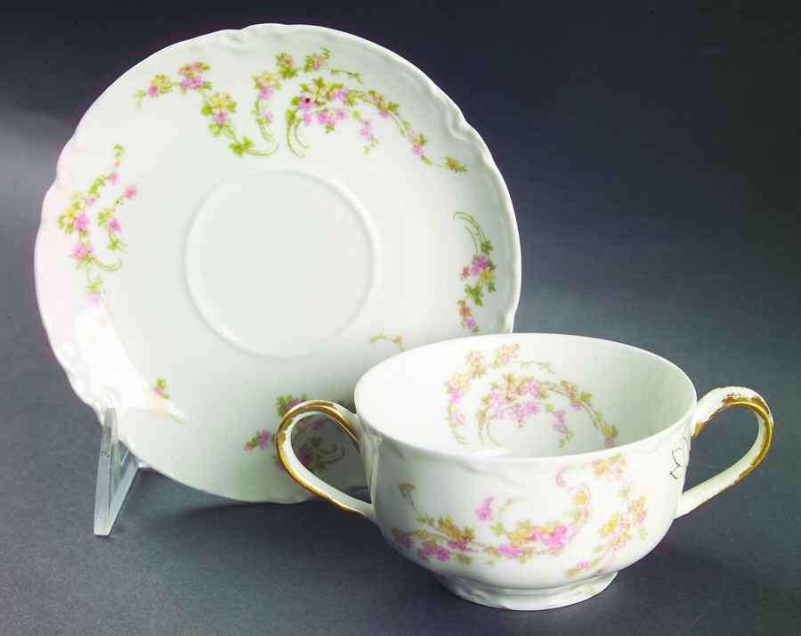 Norma Bouillon Soup & Saucer Set by Haviland-1