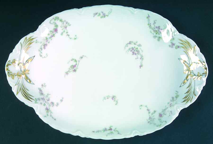 Norma 13" Oval Serving Platter by Haviland-1