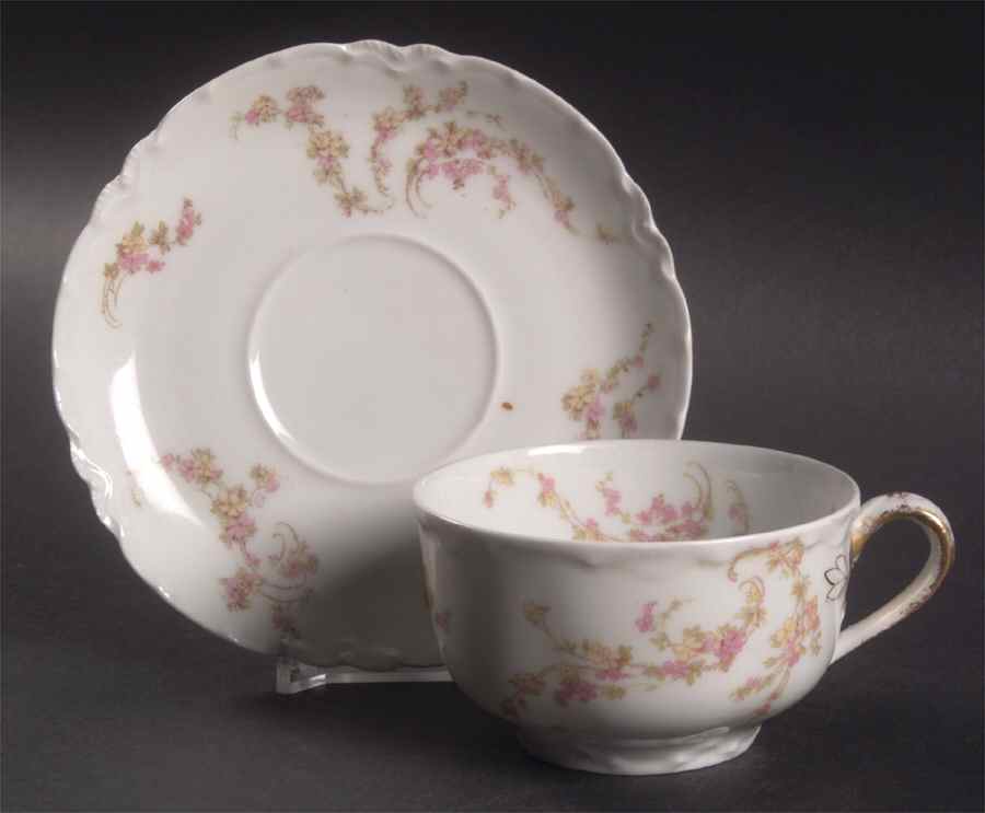 Norma Flat Cup & Saucer Set by Haviland-1