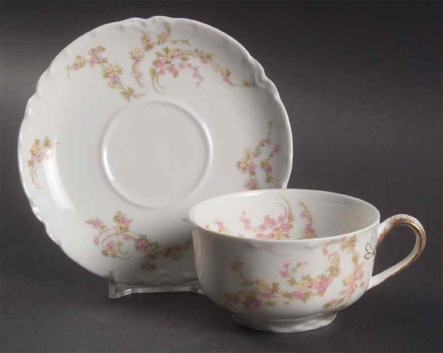 Norma Flat Cup & Saucer Set by Haviland-1