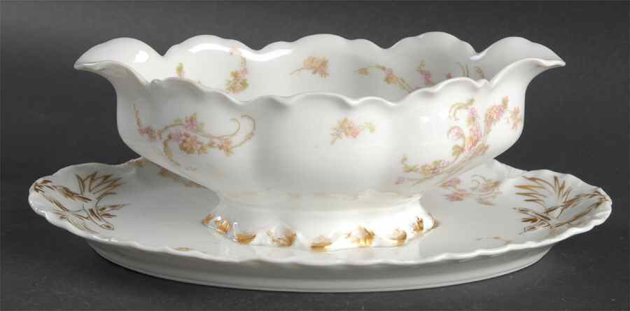 Norma Gravy Boat with Attached Underplate by Haviland-1