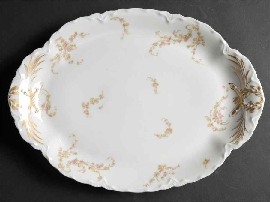 Norma 13" Oval Serving Platter by Haviland-1