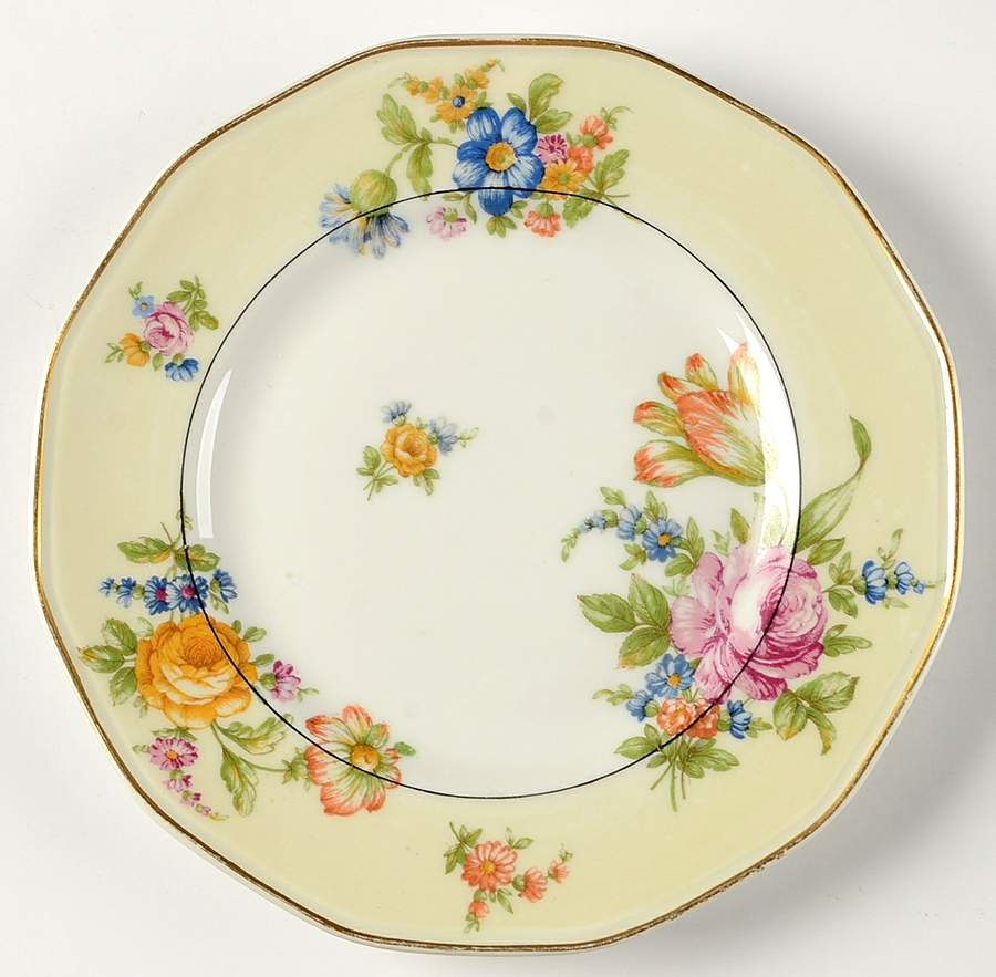 Nosegay (12 Sided) Salad Plate by Haviland-1