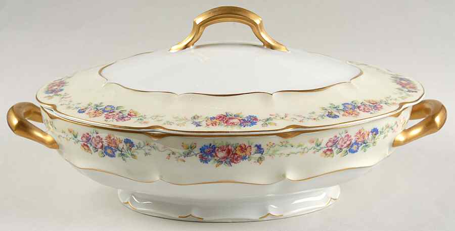 Nosegay  Oval Covered Vegetable by Haviland-1