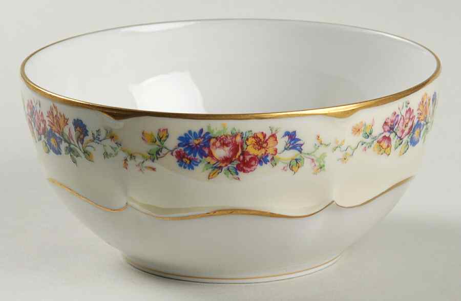 Nosegay  Cranberry Bowl by Haviland-1