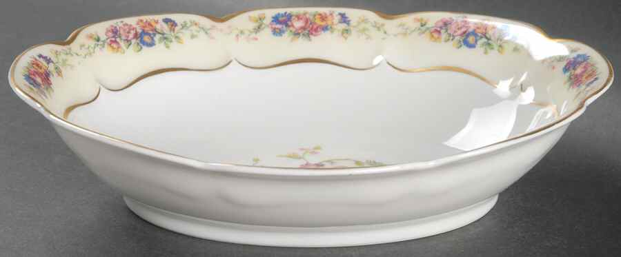 Nosegay  9" Oval Vegetable Bowl by Haviland-1