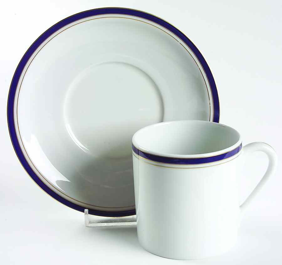 Nuit Bleue Gold Breakfast Cup & Saucer Set by Haviland-1