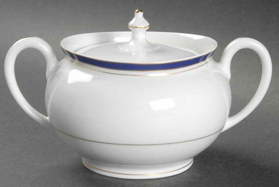 Nuit Bleue Gold Sugar Bowl & Lid by Haviland-1