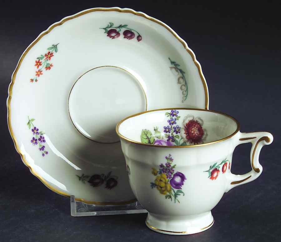 Nymph Footed Demitasse Cup & Saucer Set by Haviland-1