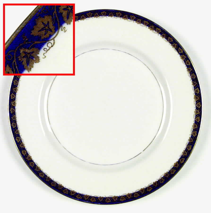 Oakmont Cobalt Blue Dinner Plate by Haviland-1