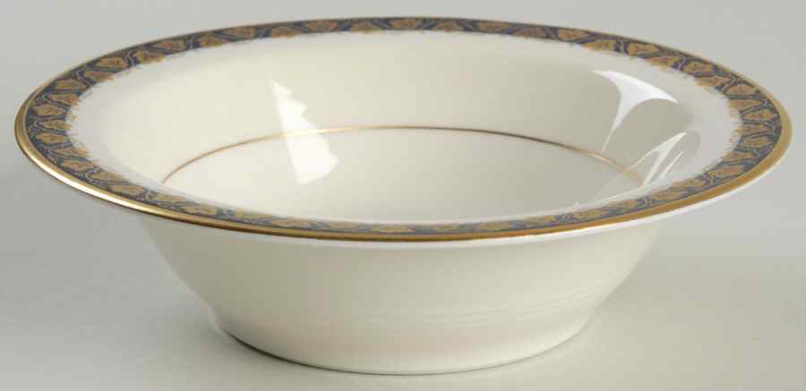 Oakmont Cobalt Blue Rim Cereal Bowl by Haviland-1