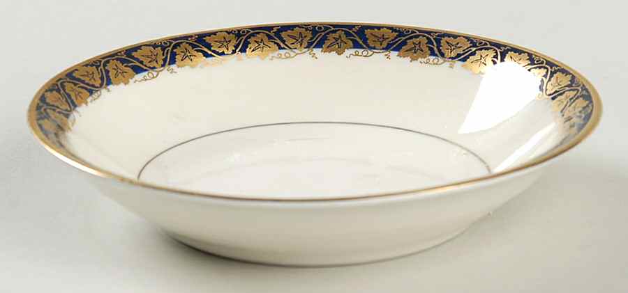 Oakmont Cobalt Blue Fruit/Dessert (Sauce) Bowl by Haviland-1