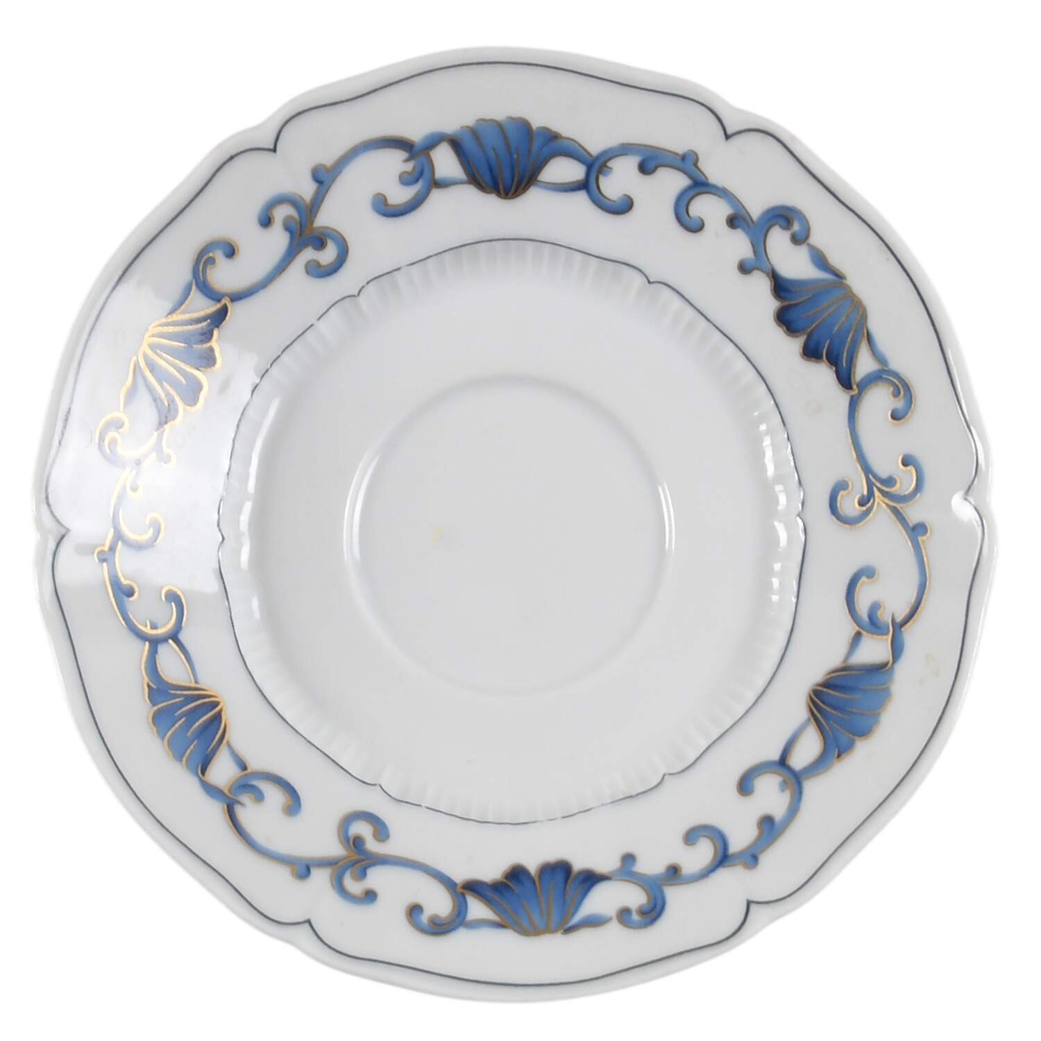 Oasis Blue Saucer by Haviland-1