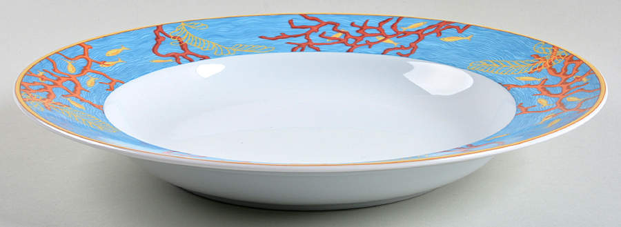 Oceane Deep Round Platter by Haviland-1