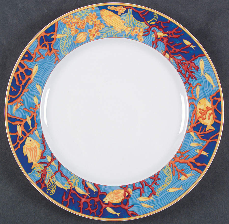 Oceane Accent Dinner Plate by Haviland-1