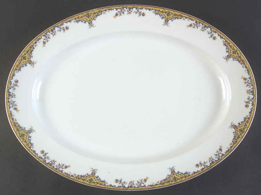 Old Gold 16" Oval Serving Platter by Haviland-1