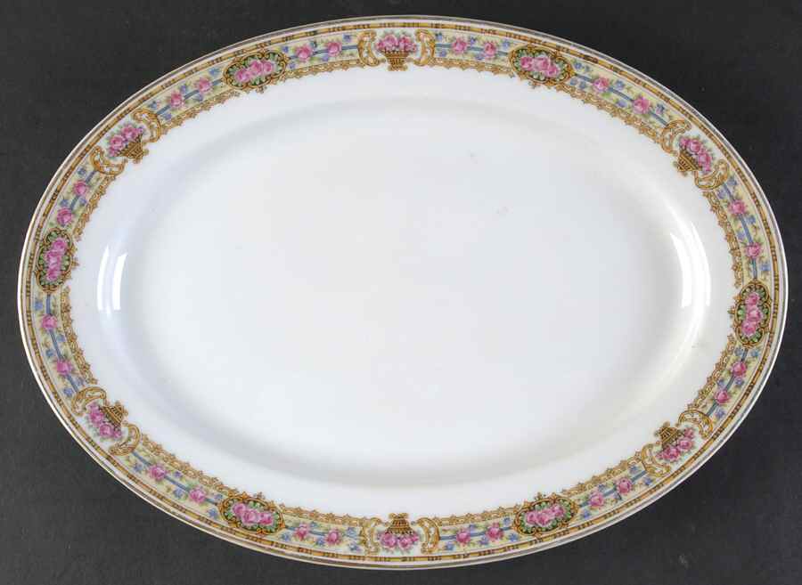Ontario 11" Oval Serving Platter by Haviland-1