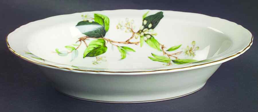 Orange Blossom 9" Oval Vegetable Bowl by Haviland-1