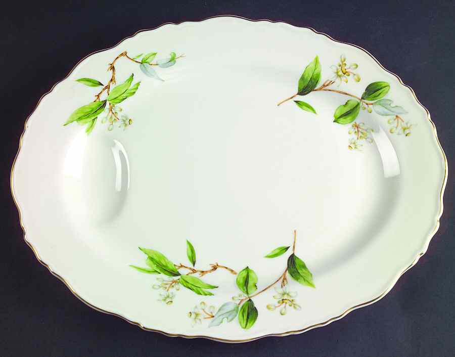 Orange Blossom 11" Oval Serving Platter by Haviland-1