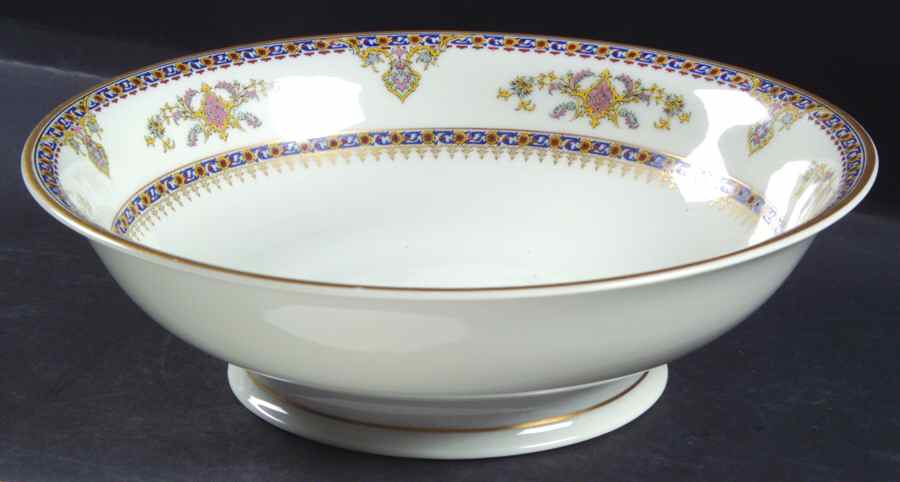 Oriental Large Footed Salad Serving Bowl by Haviland-1