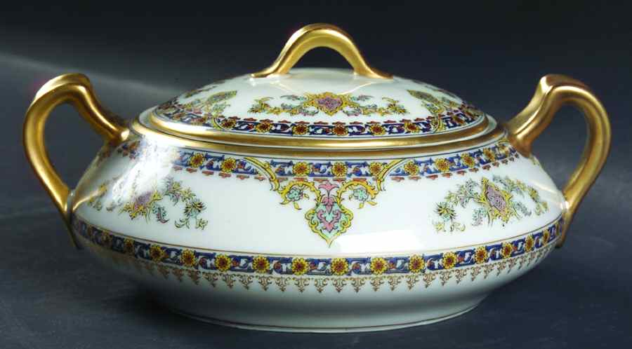 Oriental Sugar Bowl & Lid by Haviland-1
