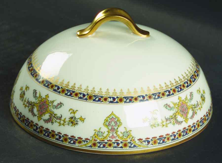 Oriental Lid for Round Butter by Haviland-1