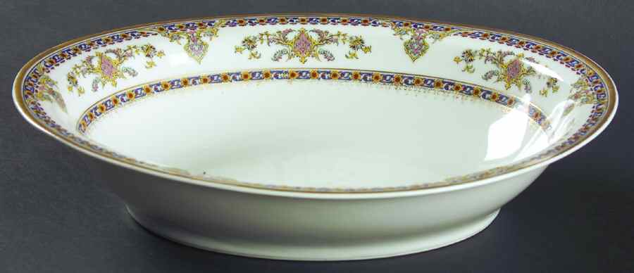 Oriental 10" Oval Vegetable Bowl by Haviland-1