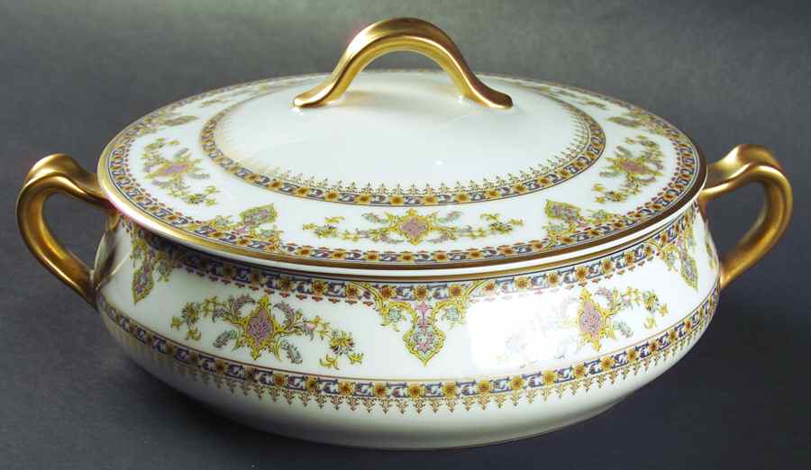 Oriental Round Covered Vegetable by Haviland-1
