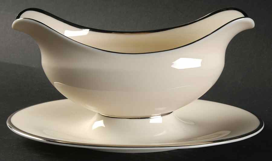 Orly Gravy Boat with Attached Underplate by Haviland-1