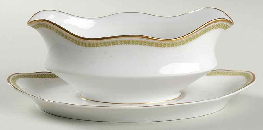 Orleans Gravy Boat with Attached Underplate by Haviland-1