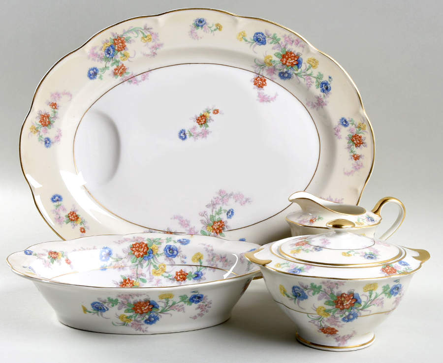 Orleans (Floral) 5 Piece Hostess Set by Haviland-1