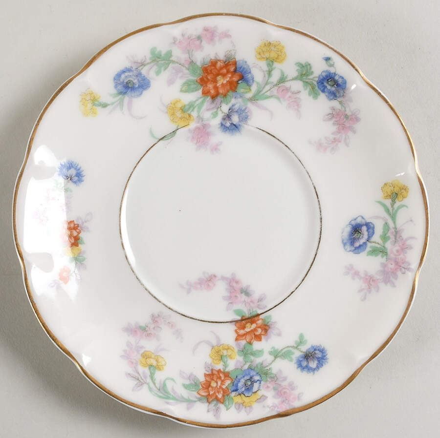 Orleans (Floral) Saucer for Flat Cream Soup Bowl by Haviland-1