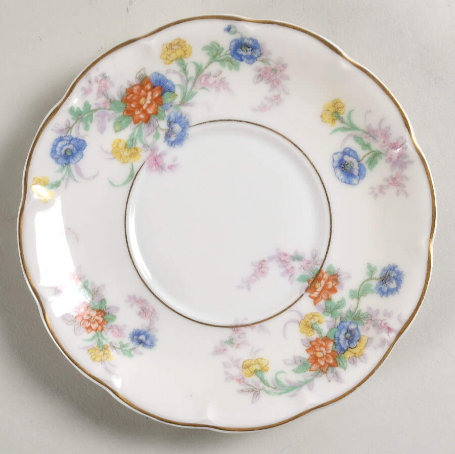 Orleans (Floral) Saucer for Cream Soup Bowl by Haviland-1