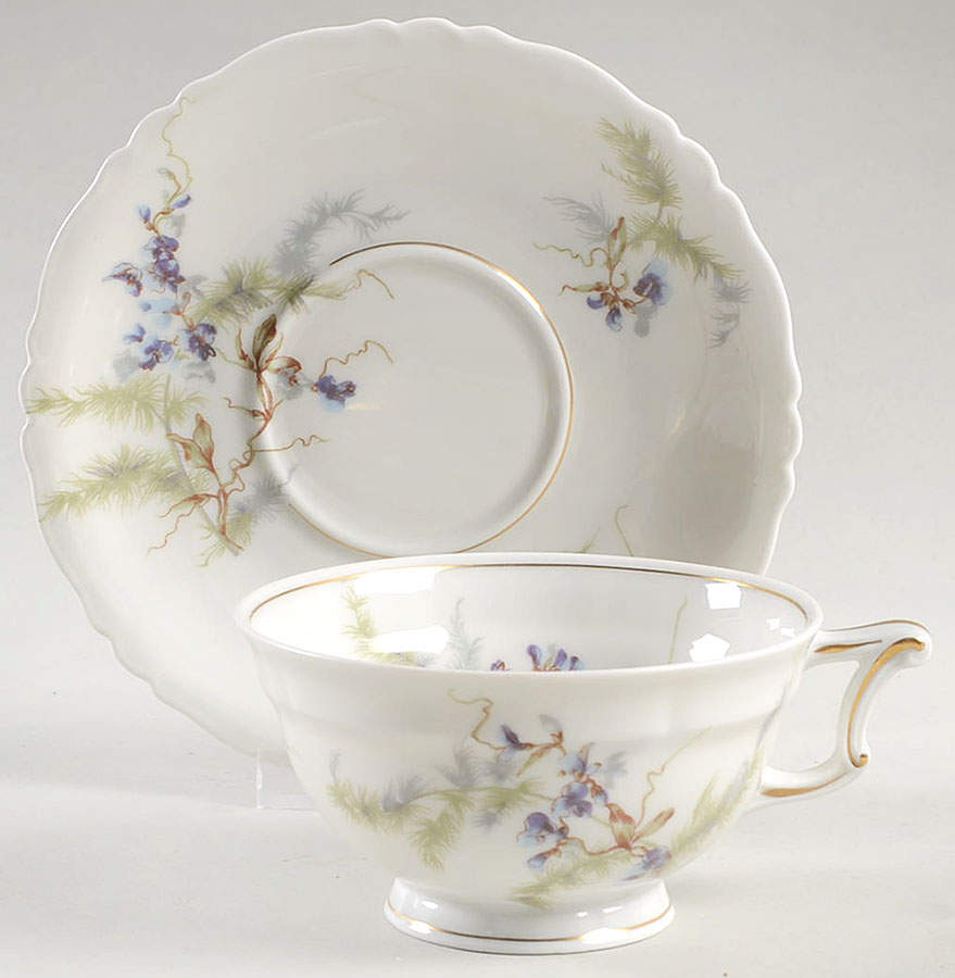 Orsay Footed Cup & Saucer Set by Haviland-1