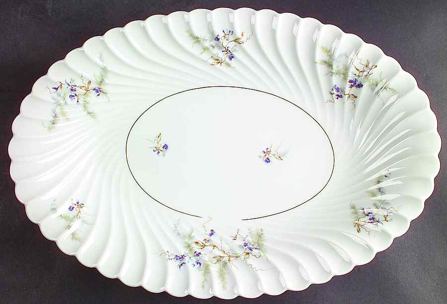 Orsay 15" Oval Serving Platter by Haviland-1