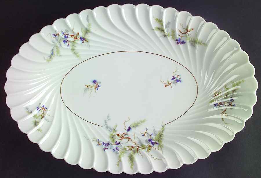 Orsay 13" Oval Serving Platter by Haviland-1