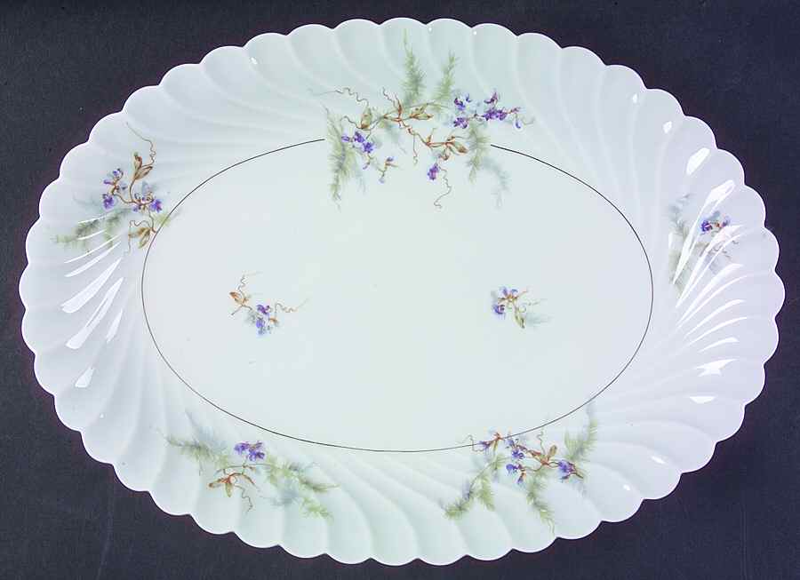 Orsay 14" Oval Serving Platter by Haviland-1