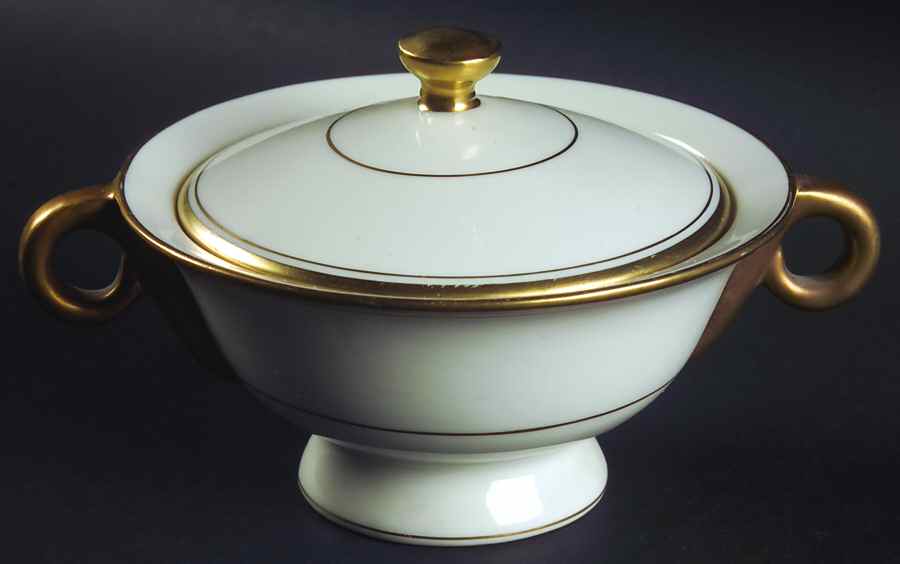Oxford Sugar Bowl & Lid by Haviland-1