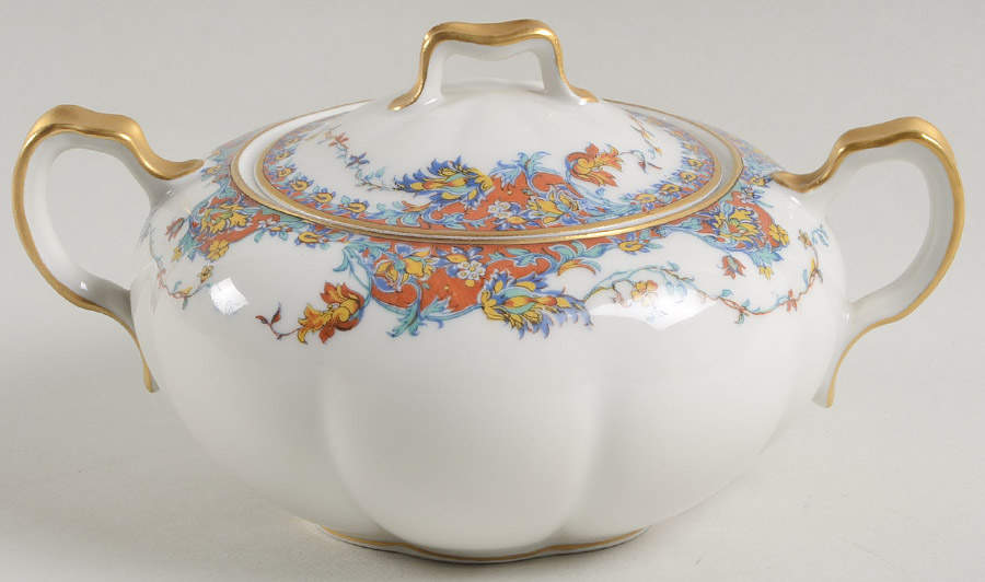 Paisley  Sugar Bowl & Lid by Haviland-1