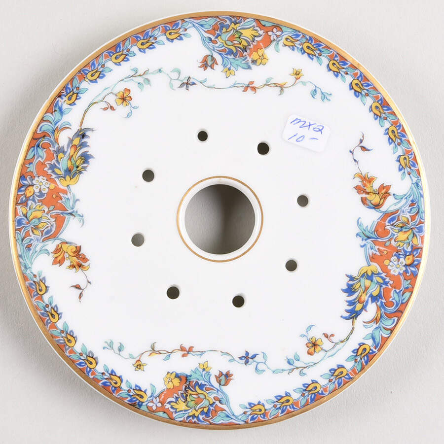 Paisley  Strainer for Round Butter by Haviland-1