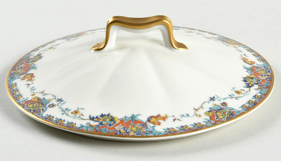 Paisley  Lid for Round Vegetable by Haviland-1
