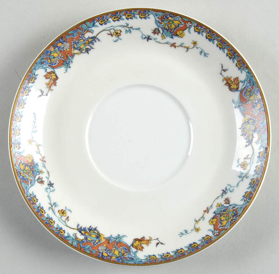 Paisley  Saucer for Flat Cream Soup Bowl by Haviland-1