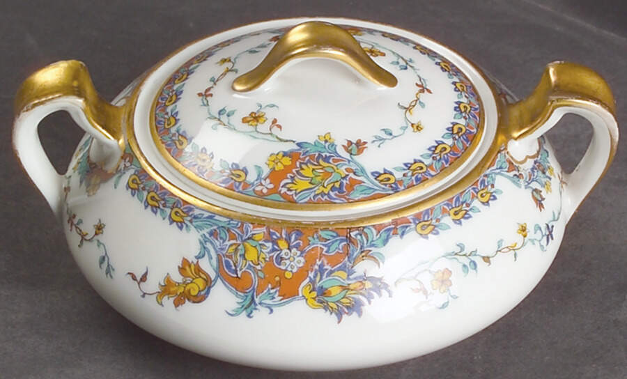 Paisley  Mini Sugar Bowl & Lid by Haviland-1