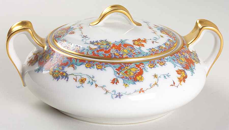 Paisley  Sugar Bowl & Lid by Haviland-1
