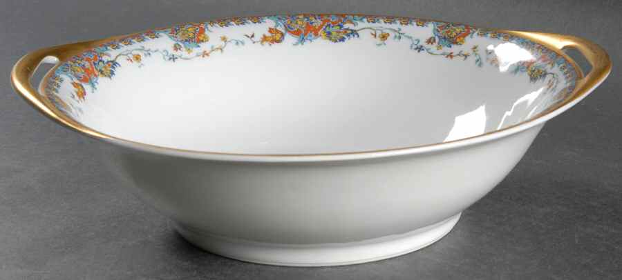 Paisley  10" Round Vegetable Bowl by Haviland-1