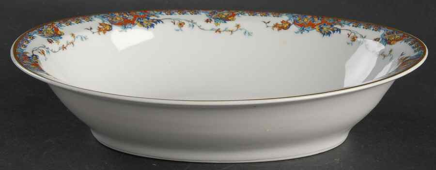 Paisley  10" Oval Vegetable Bowl by Haviland-1